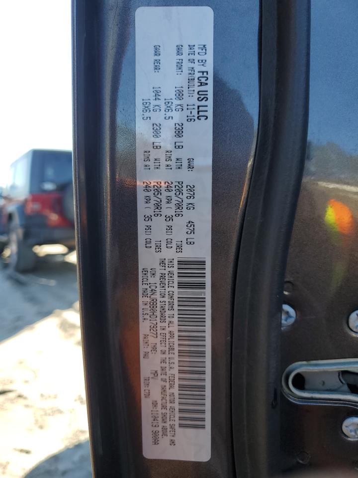 2017 Jeep Liberty (Patriot) VIN 1C4NJRBB0HD179277 Copart auction photo, front end / minor dent/scratches damage thumbnail 14