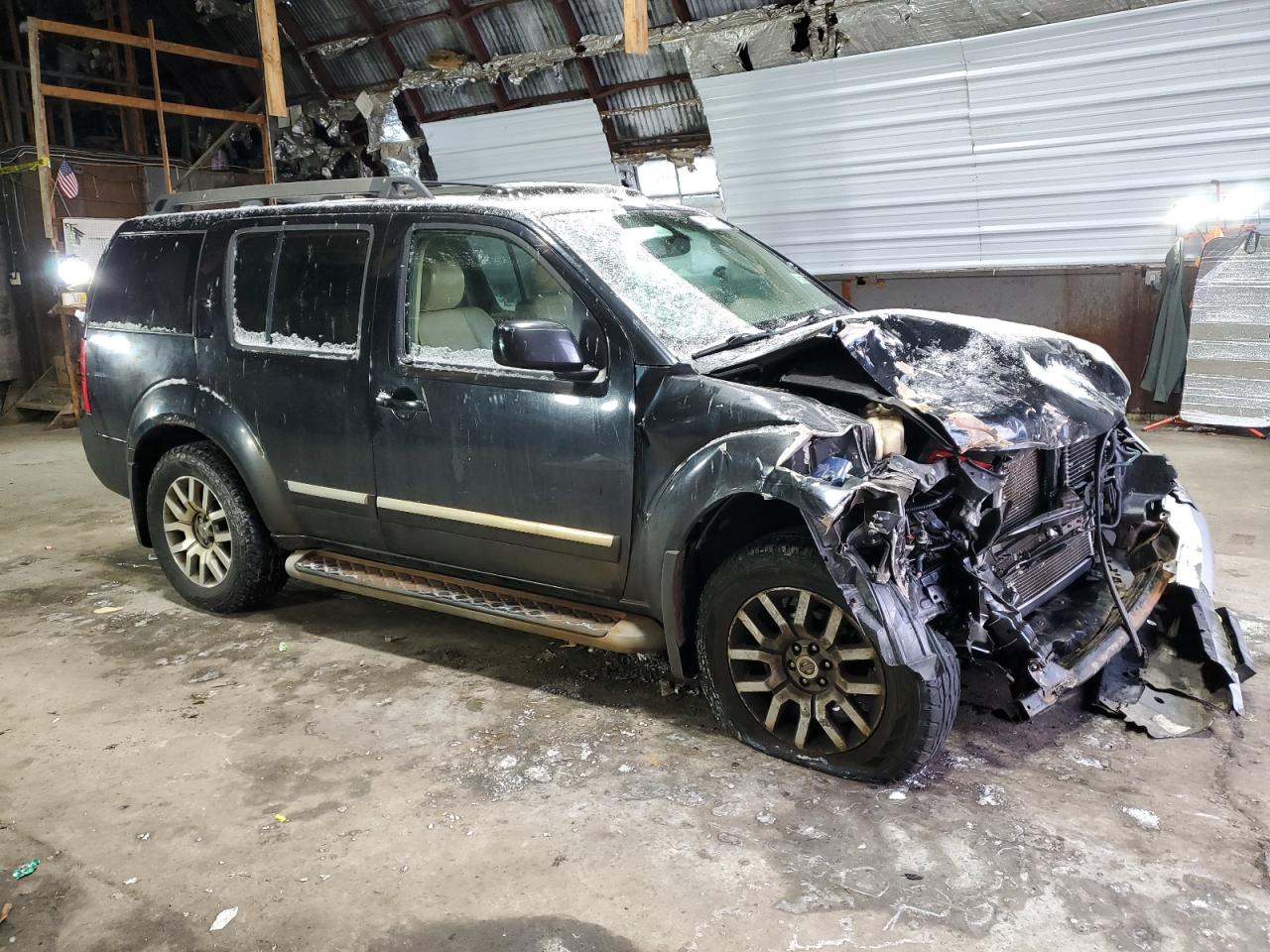 2010 Nissan Pathfinder VIN 5N1AR1NB0AC623527 Copart auction photo, front end / all over damage thumbnail 4