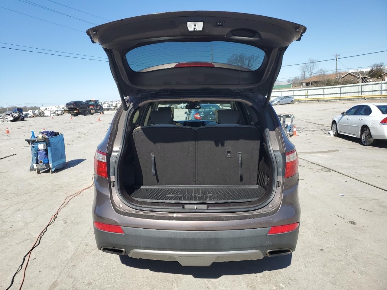 2013 Hyundai Santa Fe VIN KM8SR4HF7DU006306 Copart auction photo, front end / side damage thumbnail 6