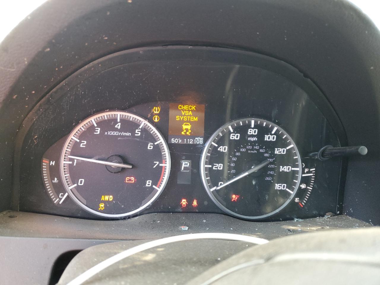 2013 Acura RDX VIN 5J8TB4H54DL015203 Copart auction photo, all over / rollover damage thumbnail 9
