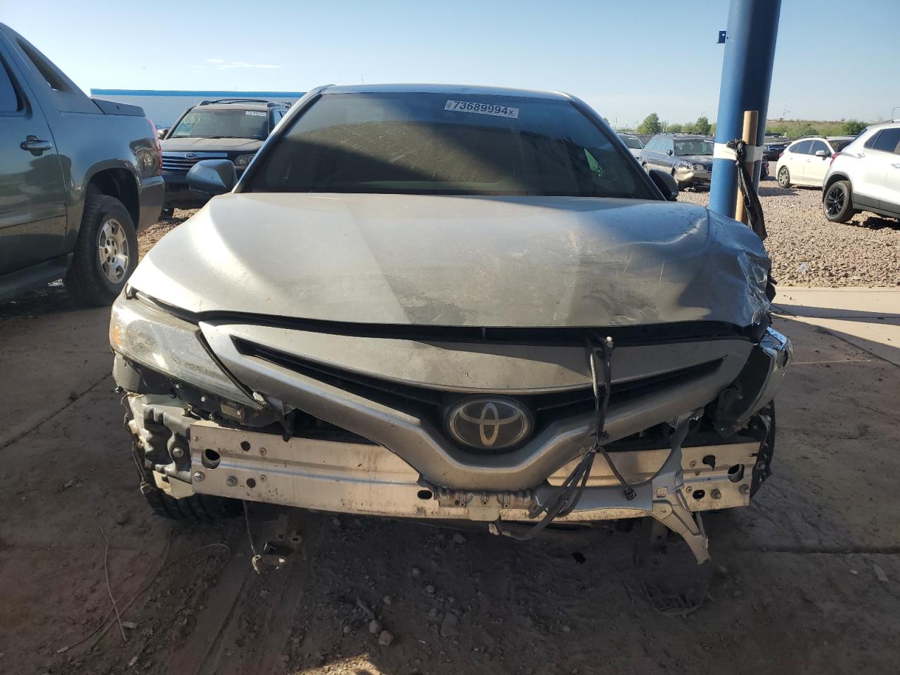 2018 Toyota Camry VIN 4T1B61HK5JU064480 Copart auction photo, front end / rear end damage thumbnail 5
