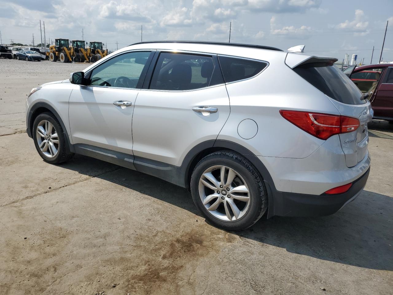 2014 Hyundai Santa Fe VIN 5XYZU3LA0EG182074 Copart auction photo, all over damage thumbnail 2
