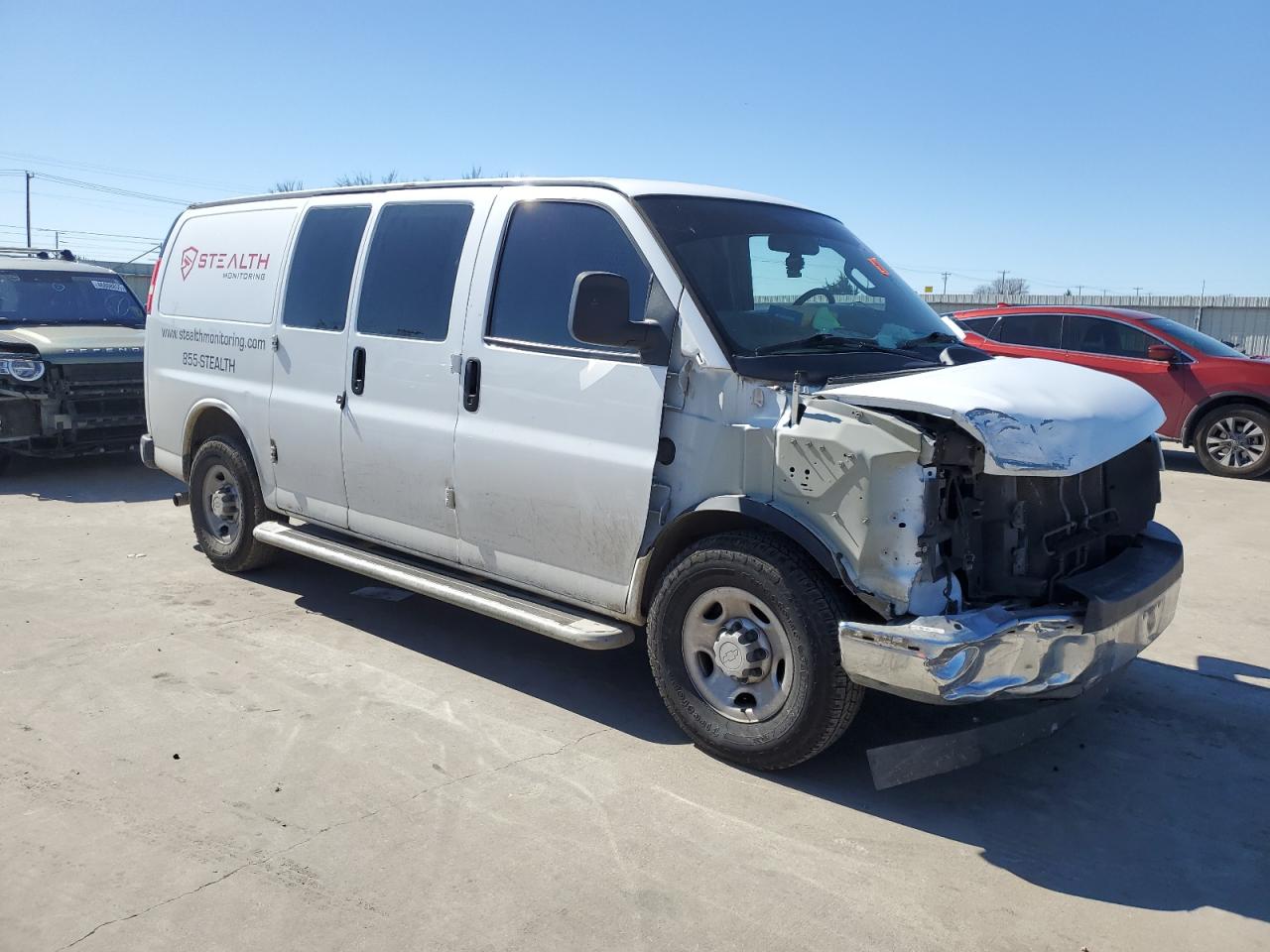 2018 Chevrolet Express VIN 1GCWGAFG5J1903904 Copart auction photo, front end damage thumbnail 4