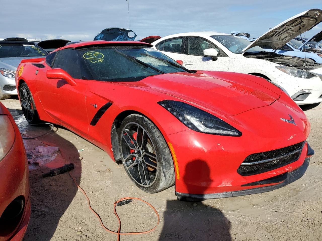 2016 Chevrolet Corvette VIN 1G1YD2D72G5125548 Copart auction photo, water/flood damage thumbnail 4
