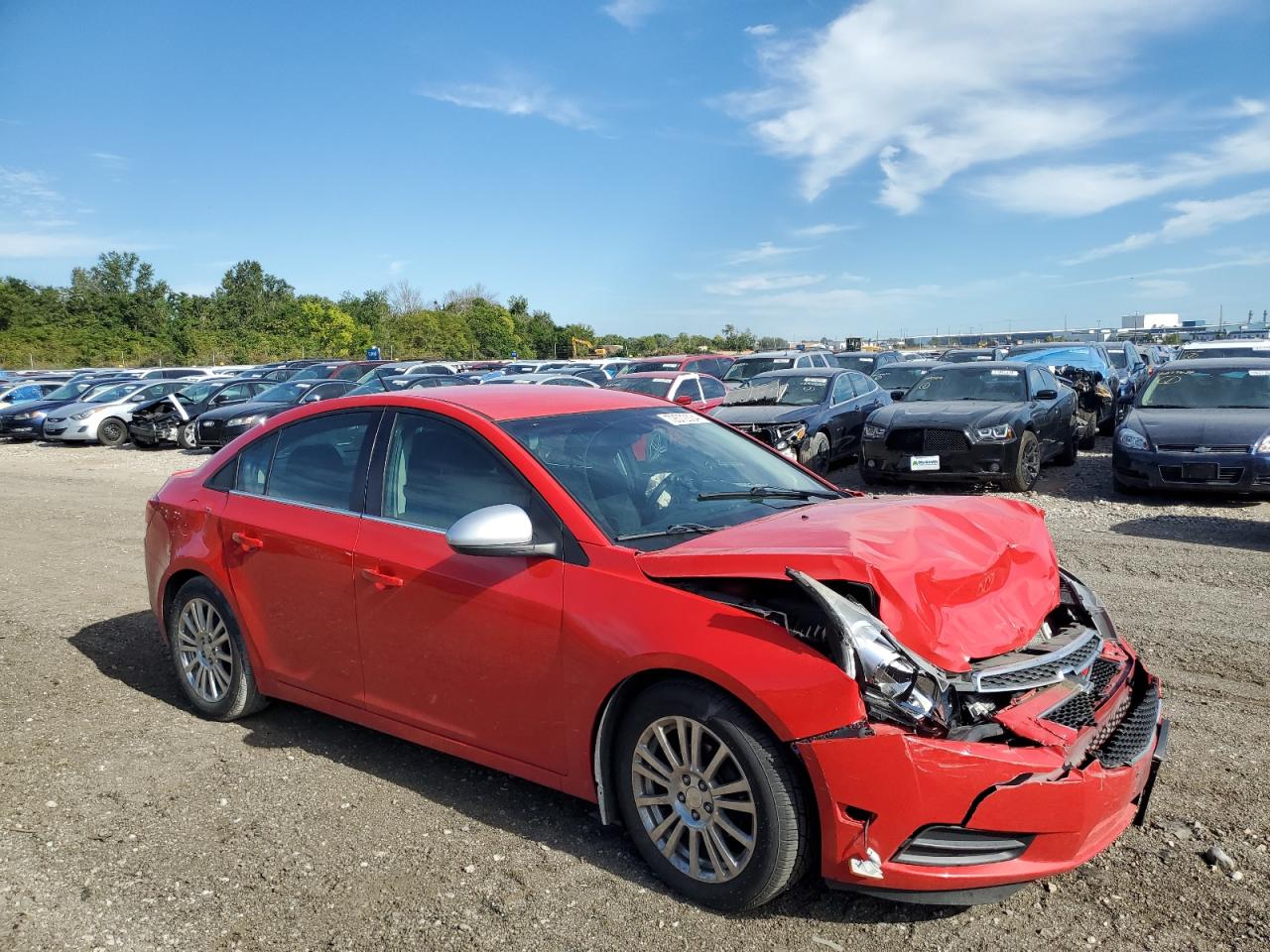 2014 Chevrolet Cruze VIN 1G1PH5SB0E7437636 Copart auction photo, front end / rear end damage thumbnail 4