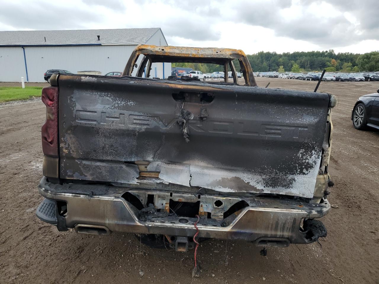 2020 Chevrolet Silverado VIN 3GCUYDED9LG412981 Copart auction photo, burn damage thumbnail 6