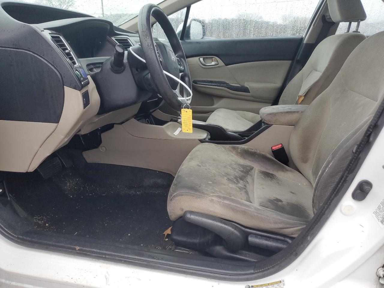 2013 Honda Civic VIN 19XFB2F55DE074658 Copart auction photo, front end / side damage thumbnail 7