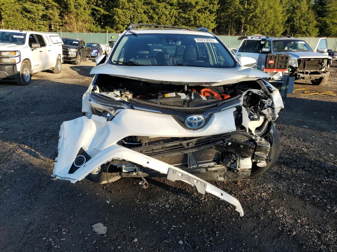 2017 Toyota RAV 4 VIN JTMDJREV6HD102690 Copart auction photo, front end / undercarriage damage thumbnail 5