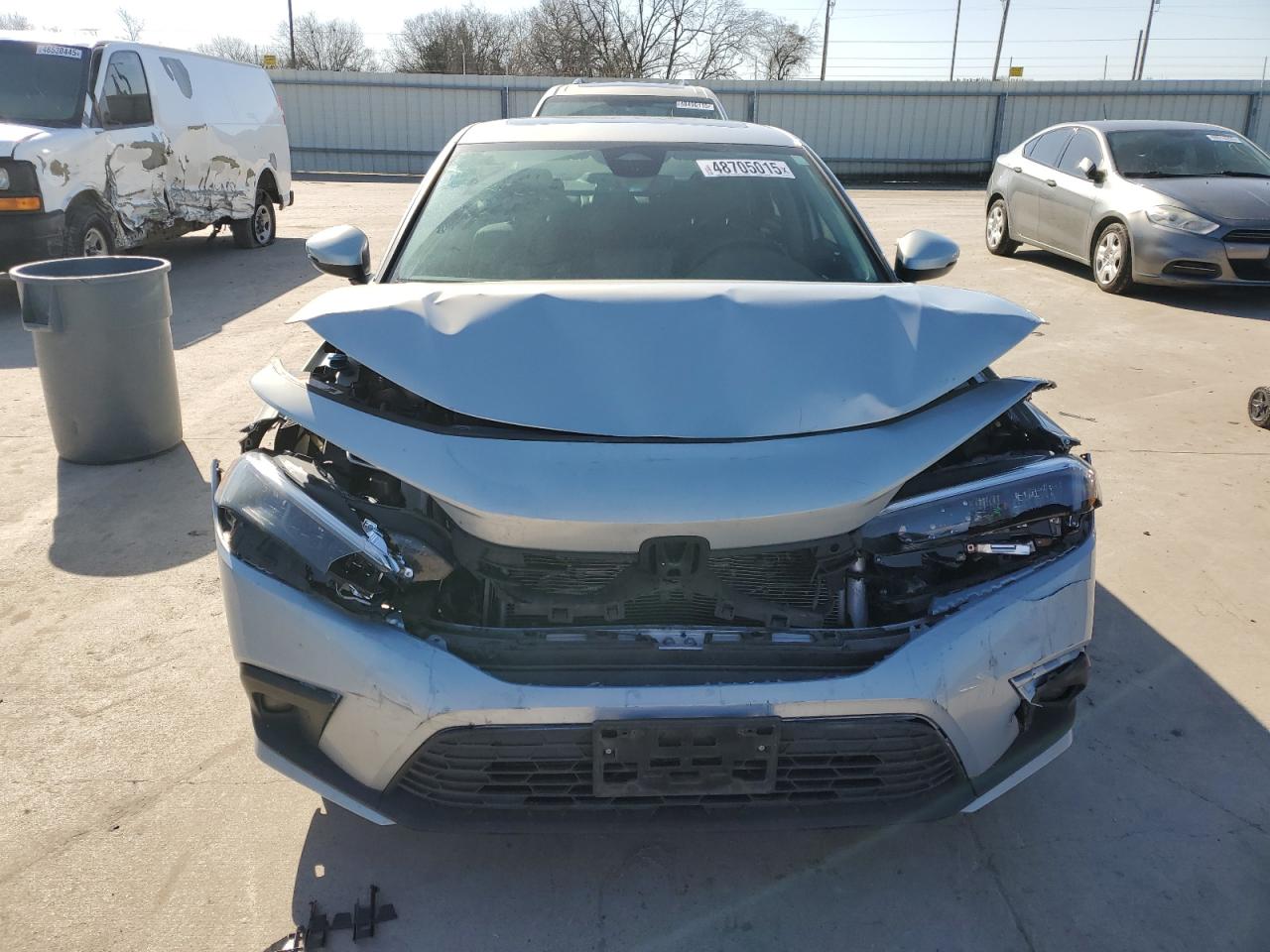 2022 Honda Civic VIN 2HGFE1F97NH303191 Copart auction photo, front end damage thumbnail 5