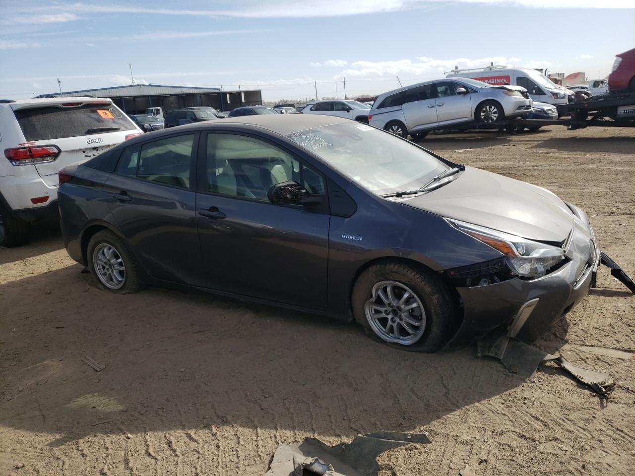 2021 Toyota Prius VIN JTDL9MFU8M3023390 Copart auction photo, front end / all over damage thumbnail 4