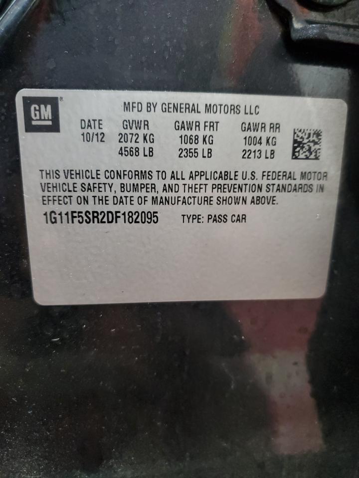 2013 Chevrolet Malibu VIN 1G11F5SR2DF182095 Copart auction photo, front end damage thumbnail 12