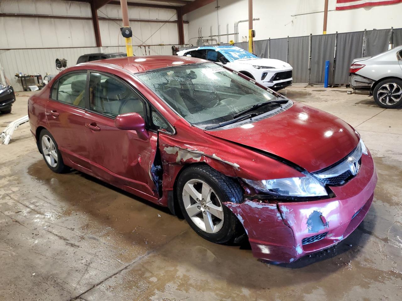 2009 Honda Civic VIN 1HGFA16569L014143 Copart auction photo, front end / side damage thumbnail 4