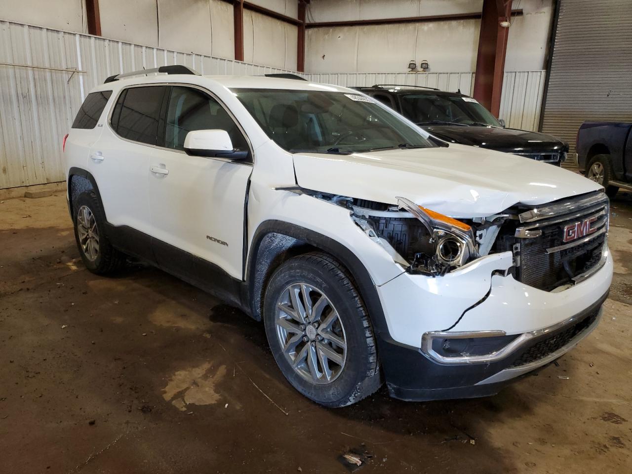 2018 GMC Acadia VIN 1GKKNSLS0JZ105223 Copart auction photo, front end / side damage thumbnail 4
