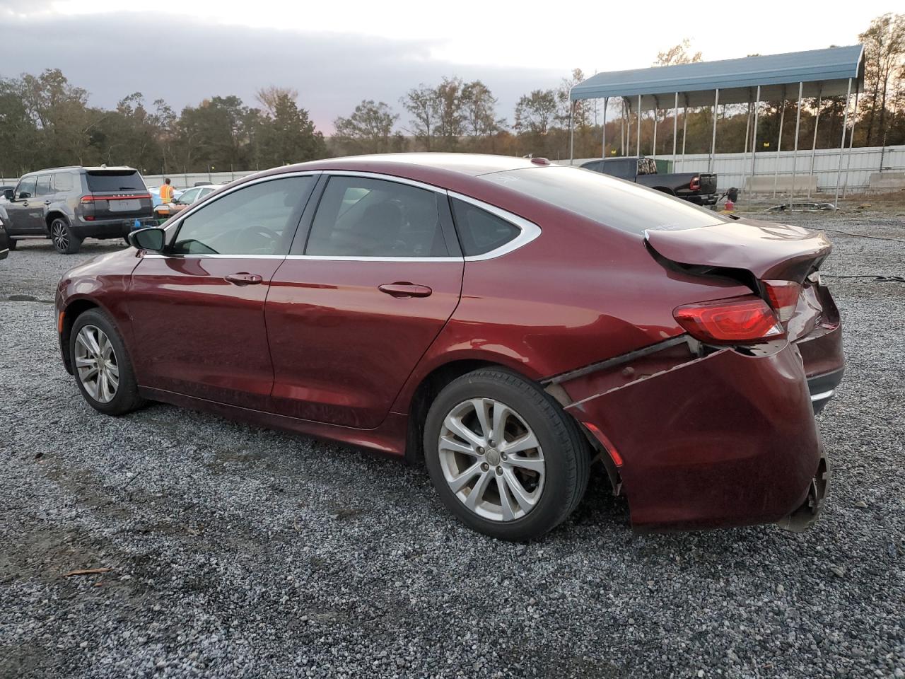 2015 Chrysler 200 VIN 1C3CCCAB2FN562875 Copart auction photo, rear end / minor dent/scratches damage thumbnail 2