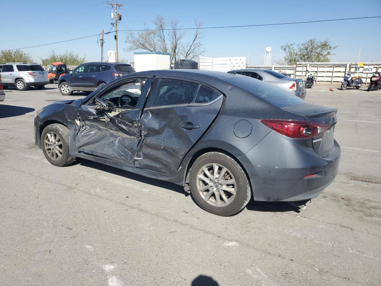 2015 Mazda 3 VIN 3MZBM1V78FM167508 Copart auction photo, all over damage thumbnail 2