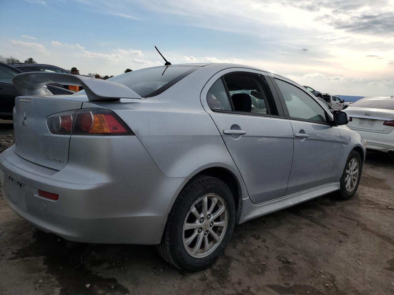 2012 Mitsubishi Lancer VIN JA32U2FU3CU023450 Copart auction photo, side / front end damage thumbnail 3