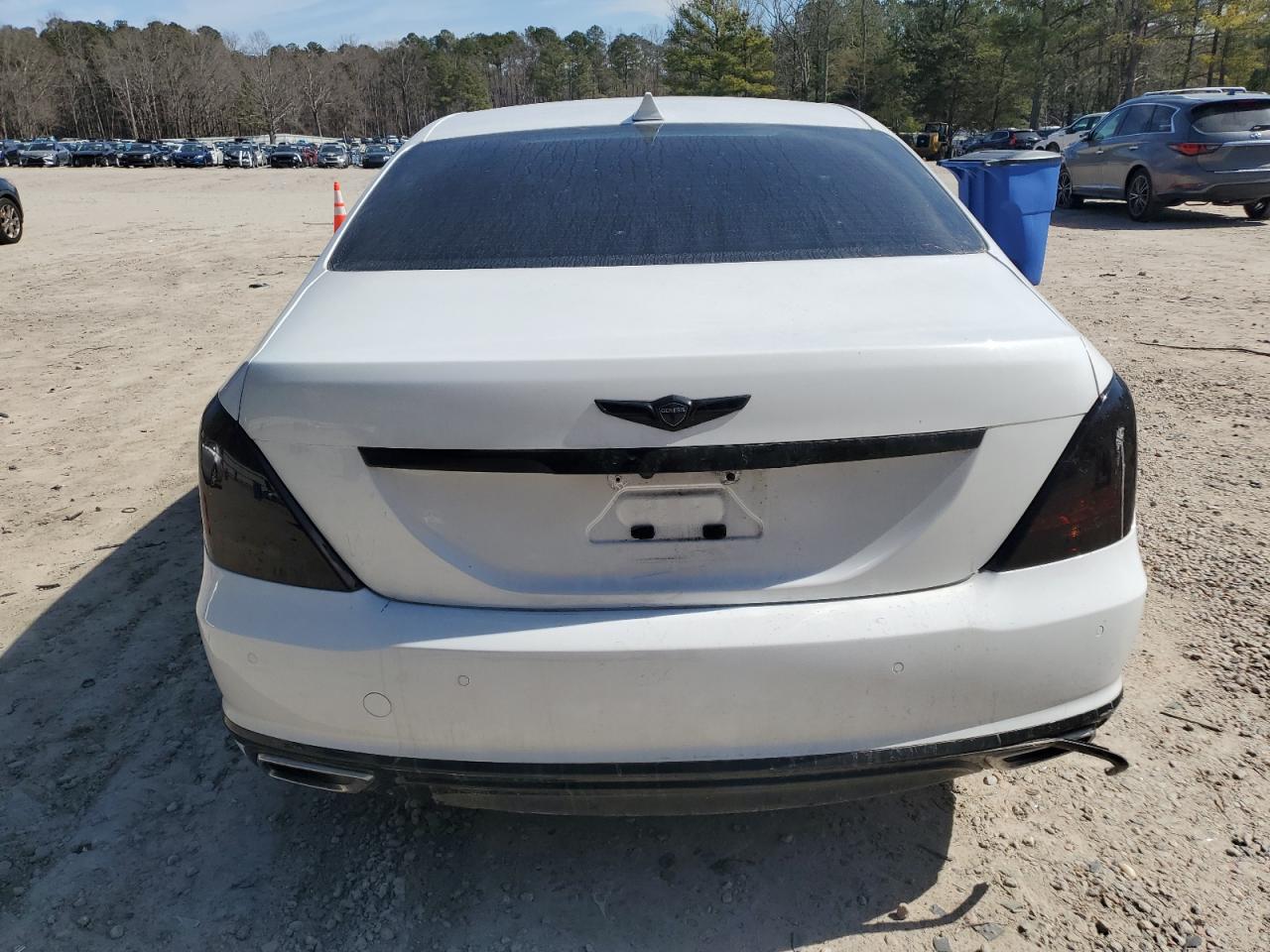 2018 Genesis G90 VIN KMHG34JA8JU043690 Copart auction photo, front end damage thumbnail 6