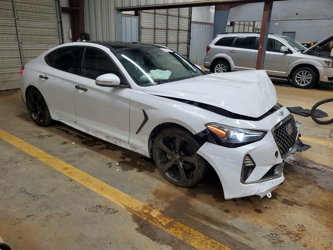 2019 Genesis G70 VIN KMTG44LA9KU012949 Copart auction photo, front end damage thumbnail 4