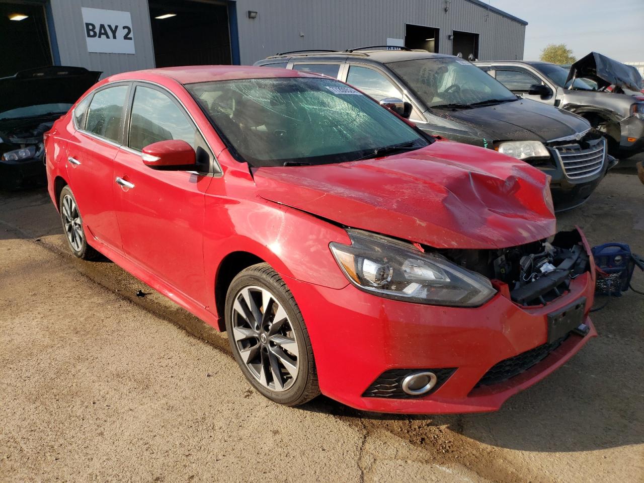2019 Nissan Sentra VIN 3N1AB7AP4KY296168 Copart auction photo, front end damage thumbnail 4