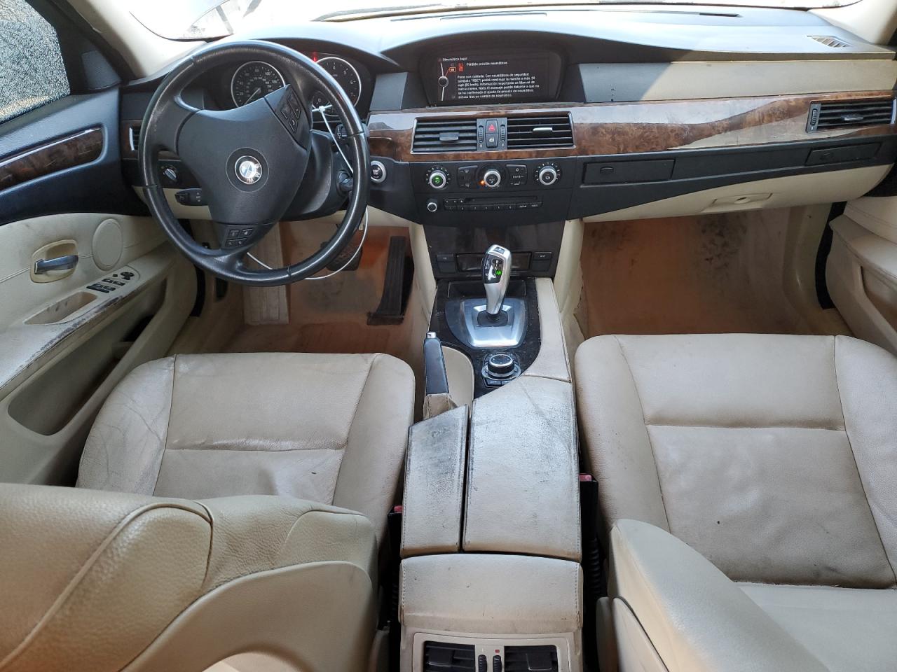 2010 BMW 5er VIN WBANU5C54AC442419 Copart auction photo, side / front end damage thumbnail 8
