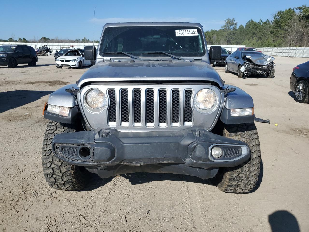 2019 Jeep Wrangler VIN 1C4HJXEN6KW600129 Copart auction photo, front end damage thumbnail 5