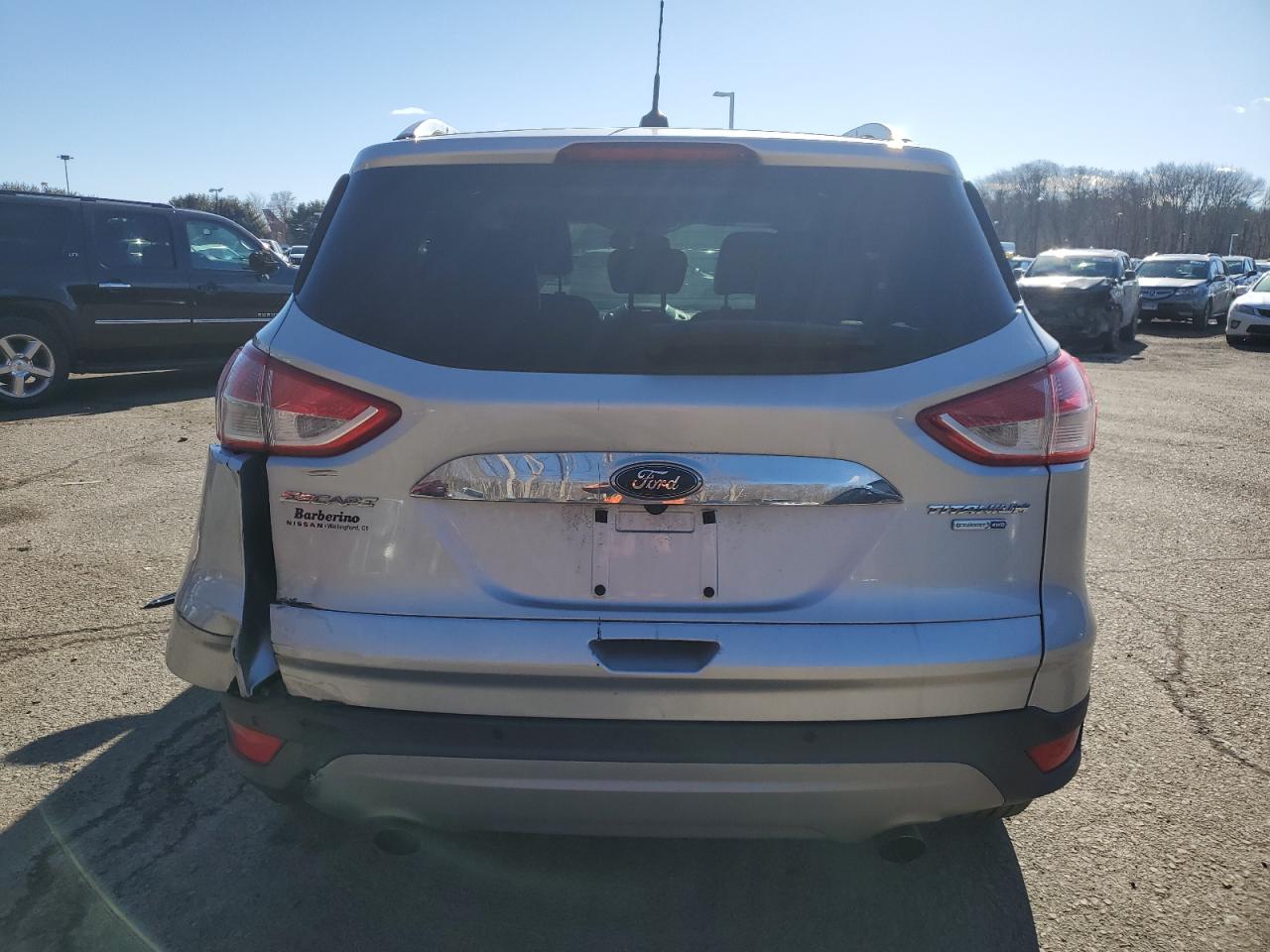 2016 Ford Escape VIN 1FMCU9J92GUA41604 Copart auction photo, front end / rear end damage thumbnail 6