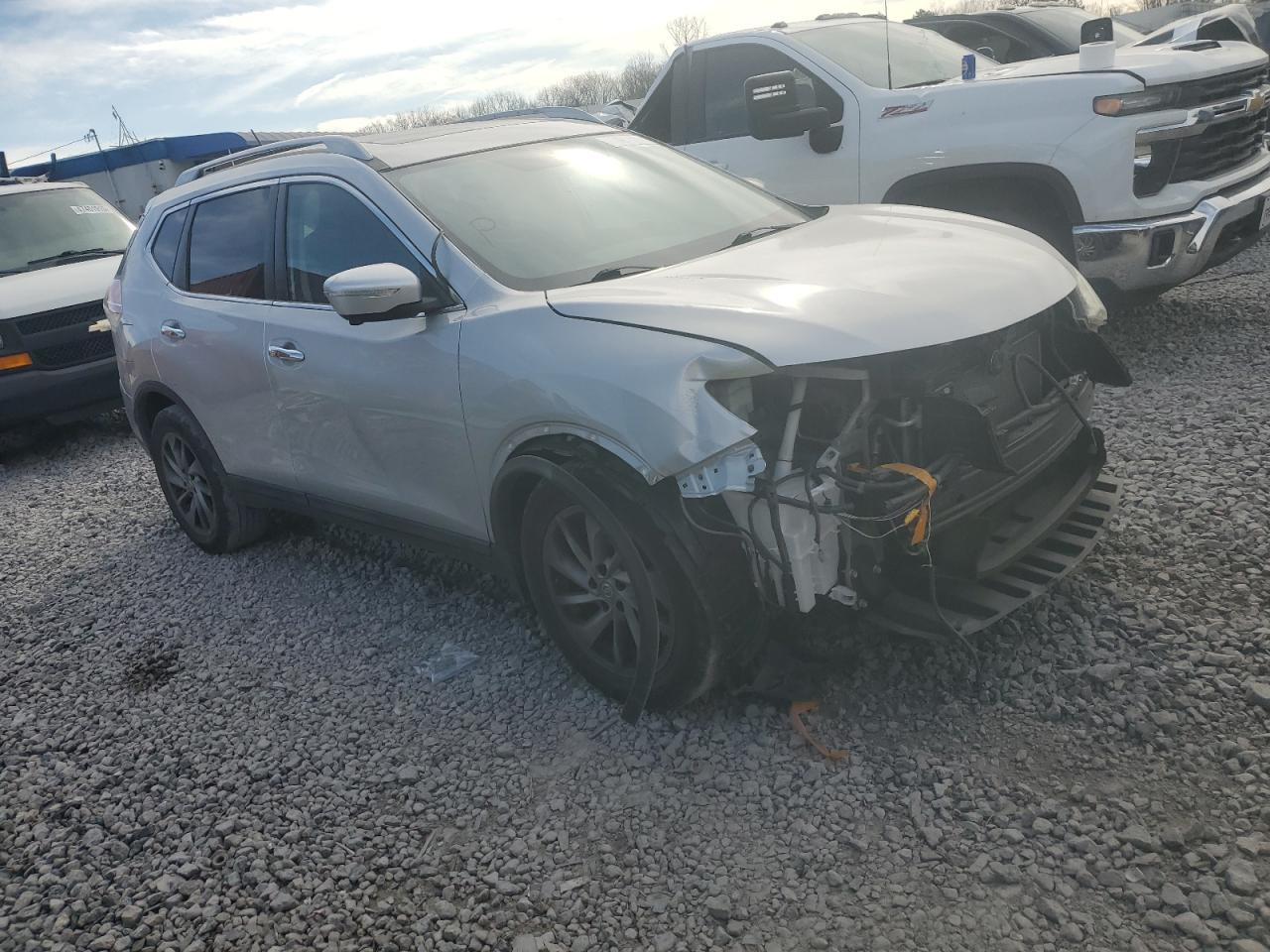 2015 Nissan Rogue VIN 5N1AT2MT1FC845874 Copart auction photo, front end damage thumbnail 4
