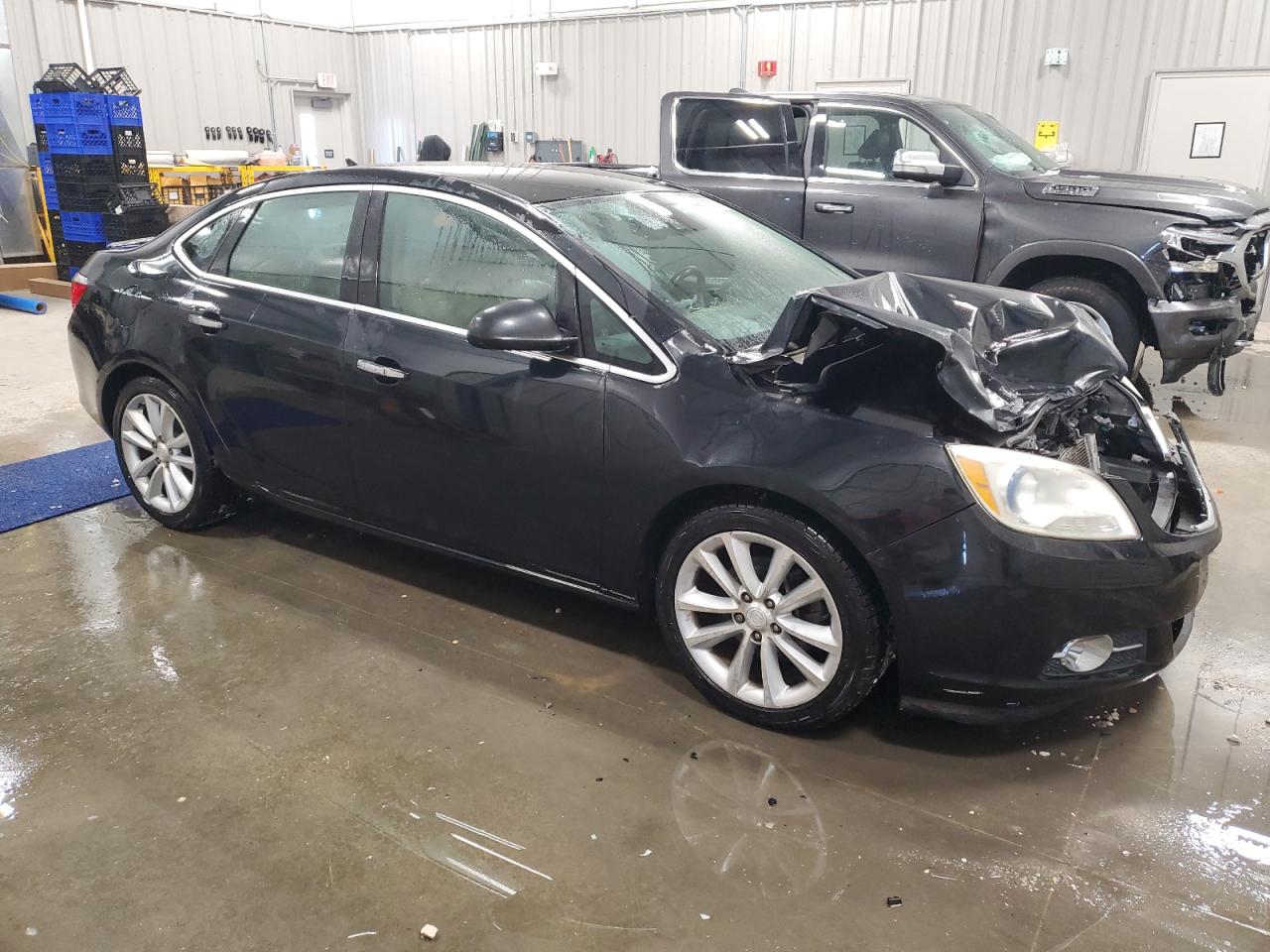 2014 Buick Verano VIN 1G4PR5SK7E4107736 Copart auction photo, front end damage thumbnail 4