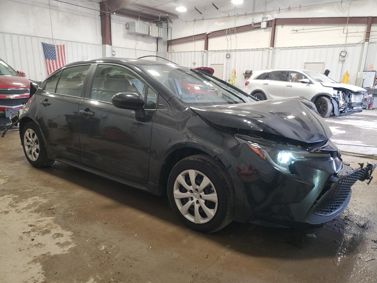2021 Toyota Corolla VIN JTDEPMAE6MJ163173 Copart auction photo, all over damage thumbnail 4