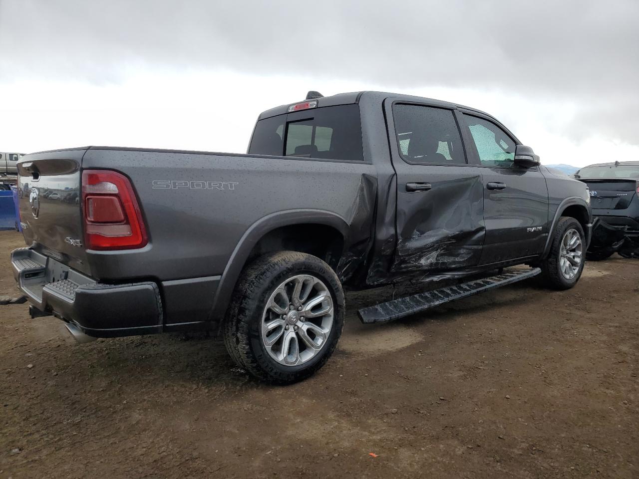 2019 RAM 1500 VIN 1C6SRFJT0KN925949 Copart auction photo, side damage thumbnail 3