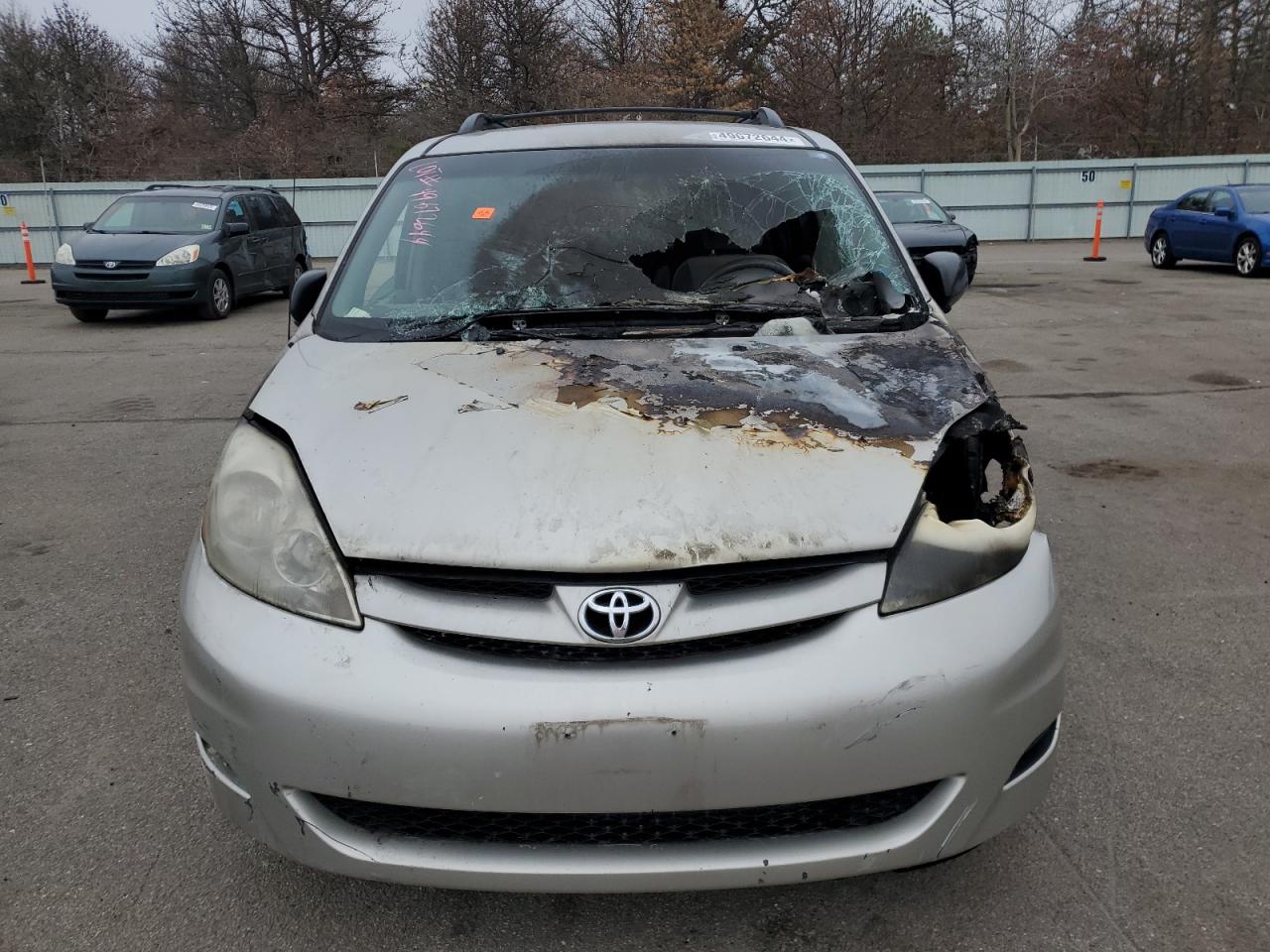 2010 Toyota Sienna VIN 5TDKK4CC5AS315245 Copart auction photo, burn - interior / burn damage thumbnail 5