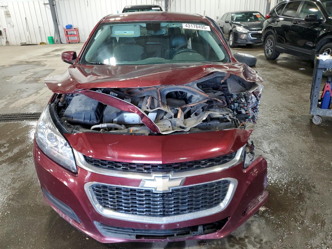 2015 Chevrolet Malibu VIN 1G11C5SL6FF348125 Copart auction photo, side / front end damage thumbnail 5