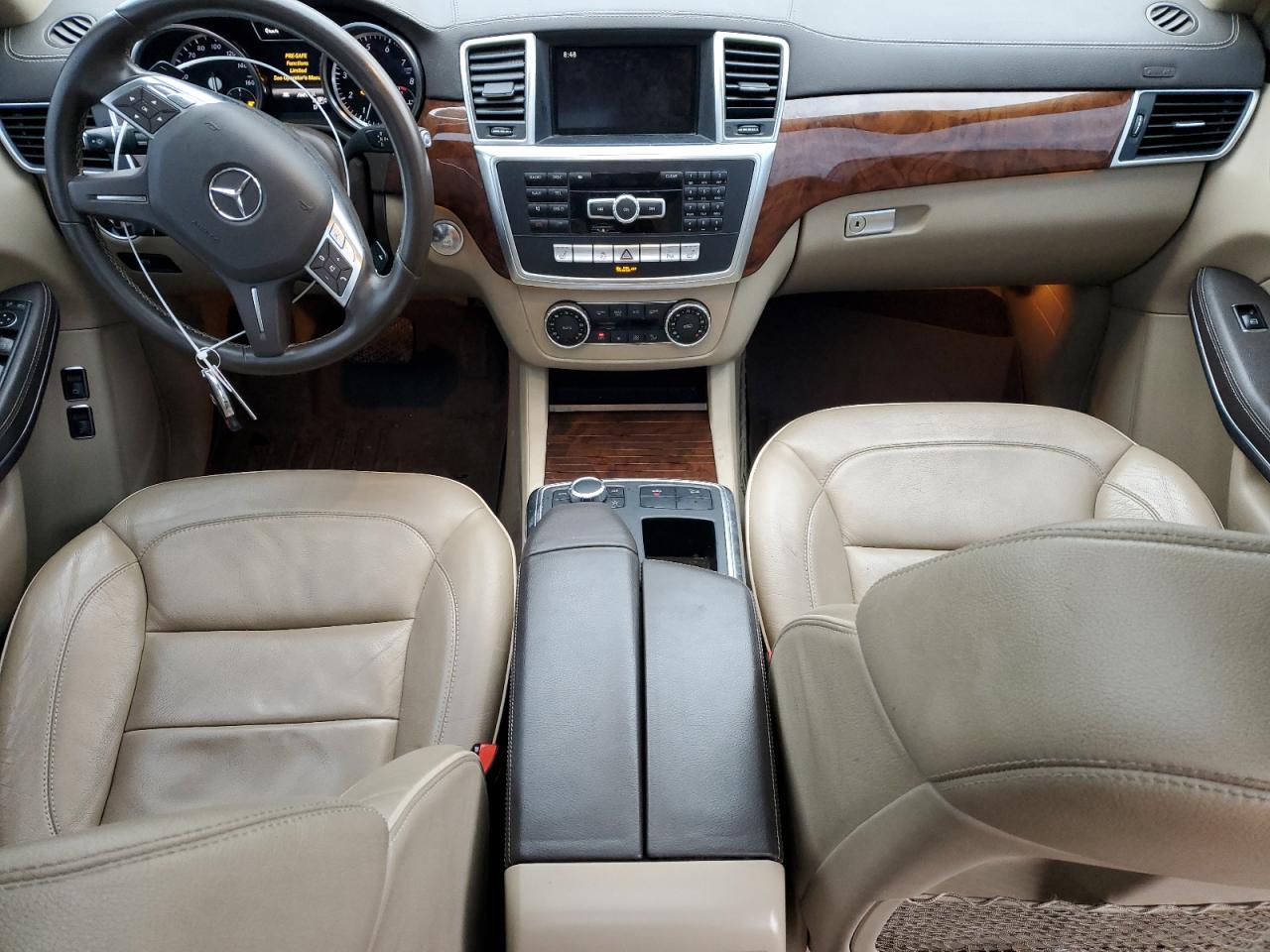 2013 Mercedes-Benz GL-klasse VIN 4JGDF7CE2DA228920 Copart auction photo, side / front end damage thumbnail 8