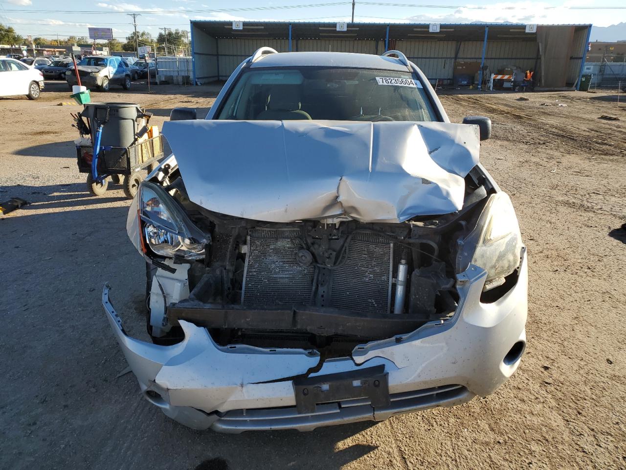 2015 Nissan Rogue VIN JN8AS5MV1FW754570 Copart auction photo, front end / undercarriage damage thumbnail 5