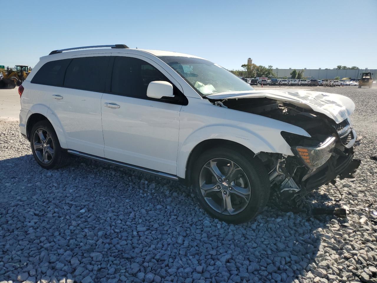 2018 Dodge Journey VIN 3C4PDCGG6JT469914 Copart auction photo, front end / side damage thumbnail 4
