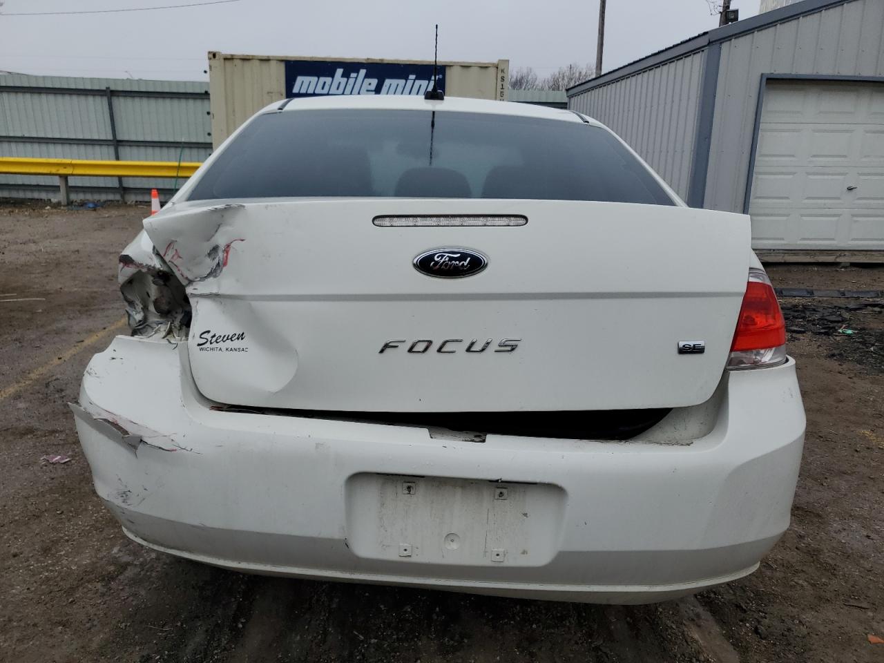 2010 Ford Focus VIN 1FAHP3FN1AW137813 Copart auction photo, all over damage thumbnail 6