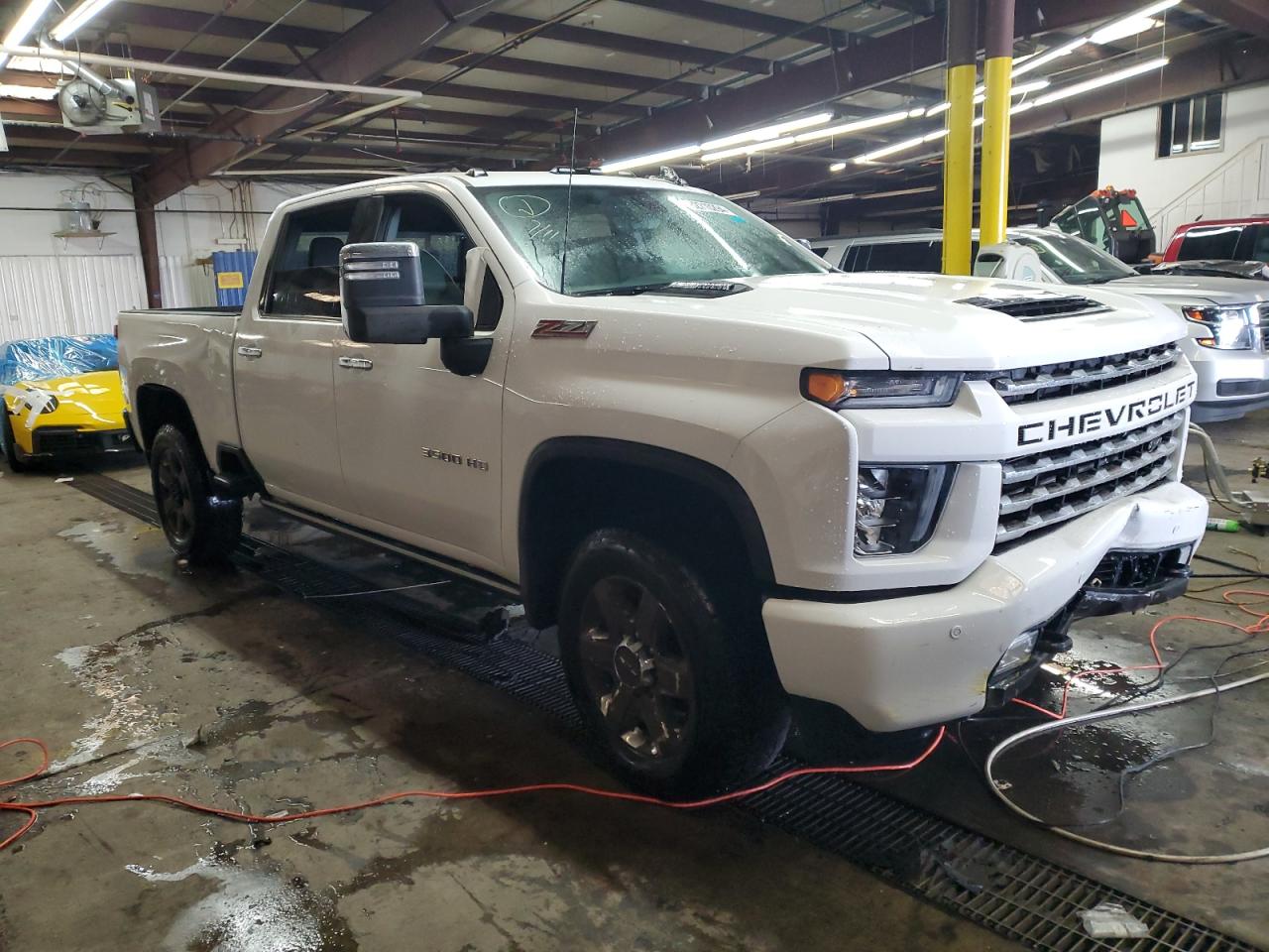 2023 Chevrolet Silverado VIN 1GC4YUEY6PF226549 Copart auction photo, front end / vandalism damage thumbnail 4