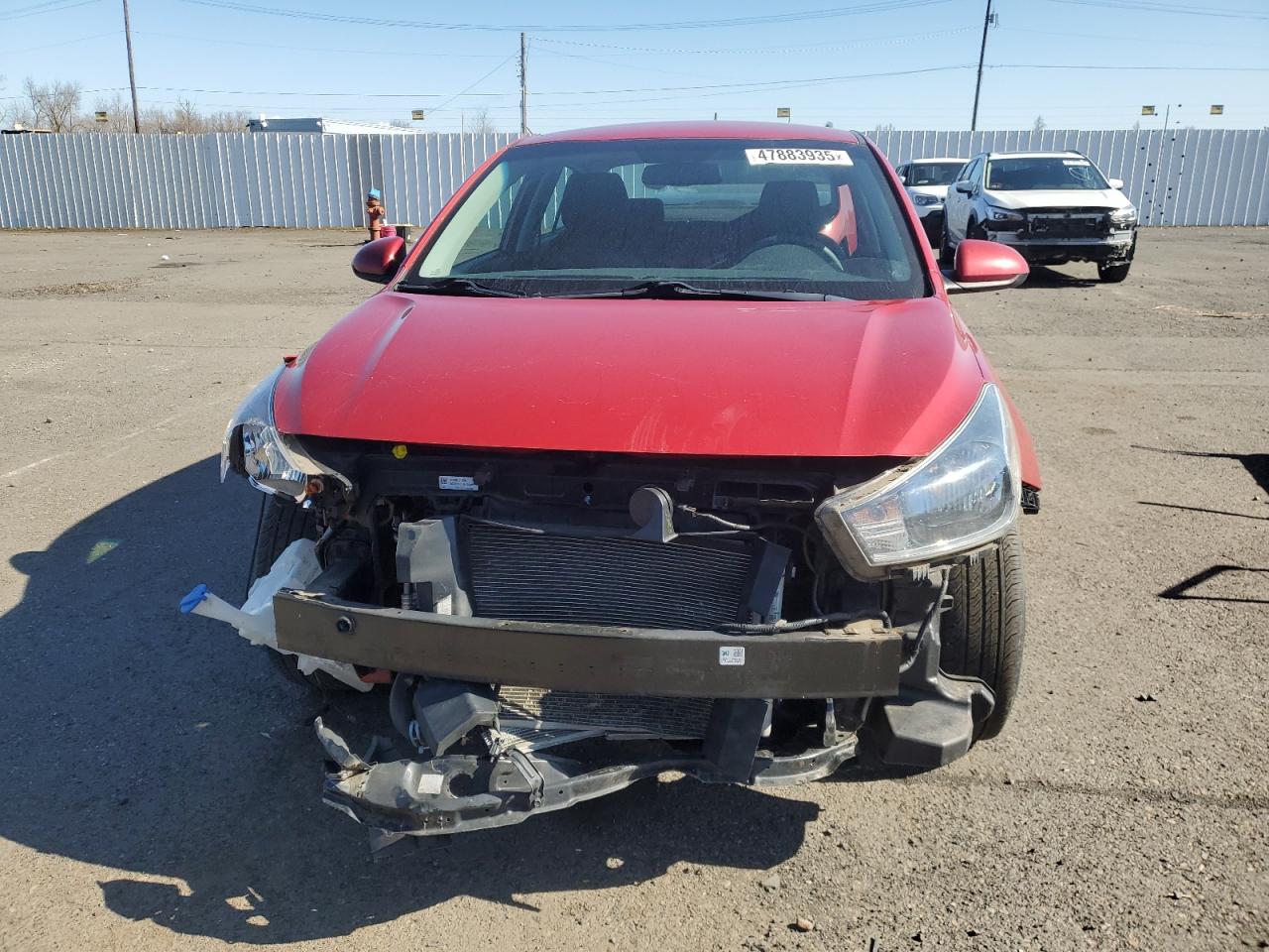 2019 KIA Rio VIN 3KPA24AB1KE243459 Copart auction photo, front end damage thumbnail 5