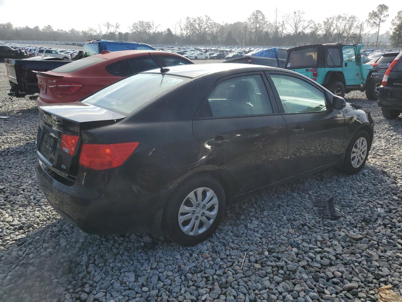 2013 KIA Forte VIN KNAFU4A23D5714880 Copart auction photo, rear end damage thumbnail 3