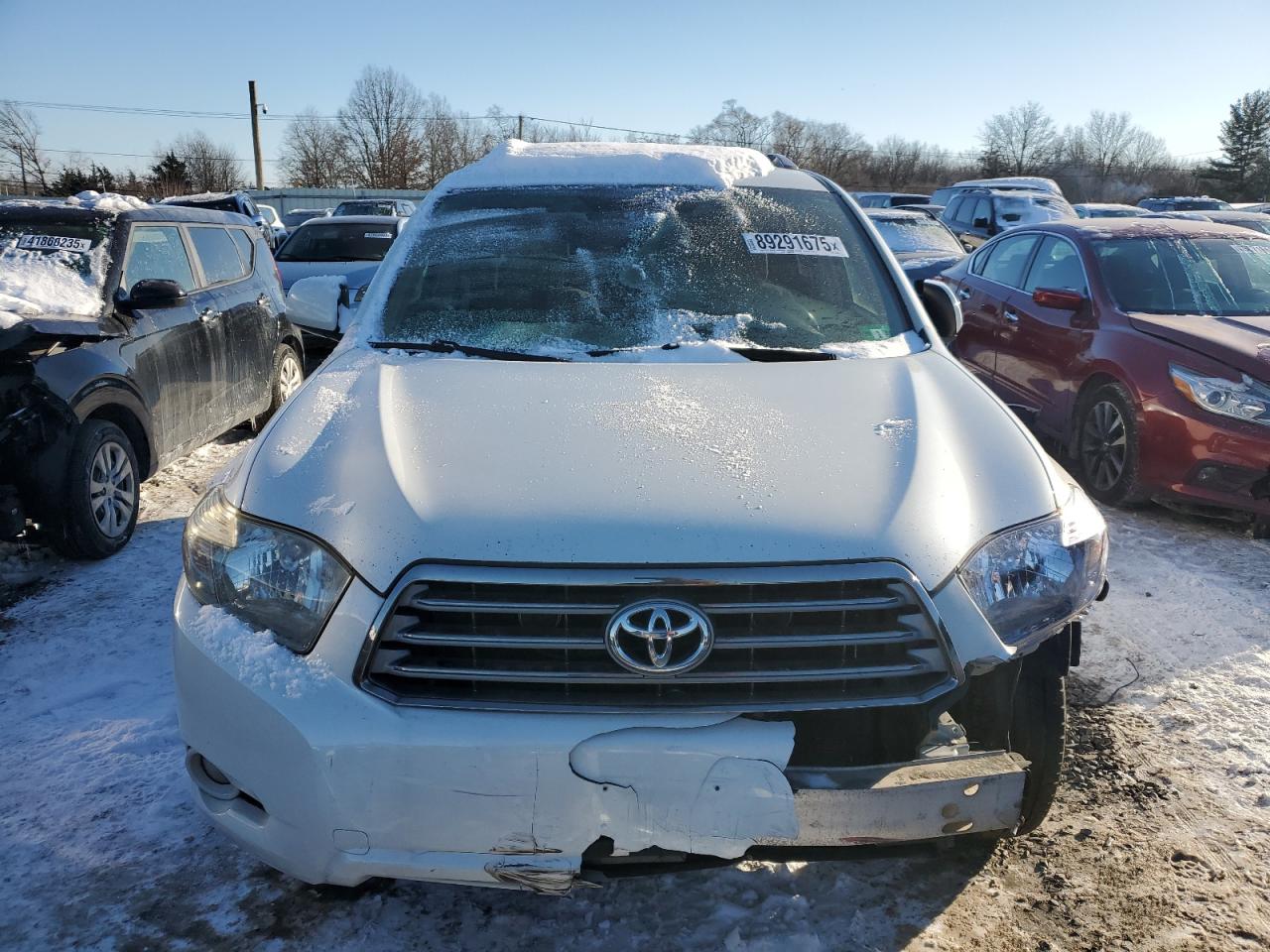 2008 Toyota Highlander VIN JTEES43AX82075926 Copart auction photo, front end damage thumbnail 5