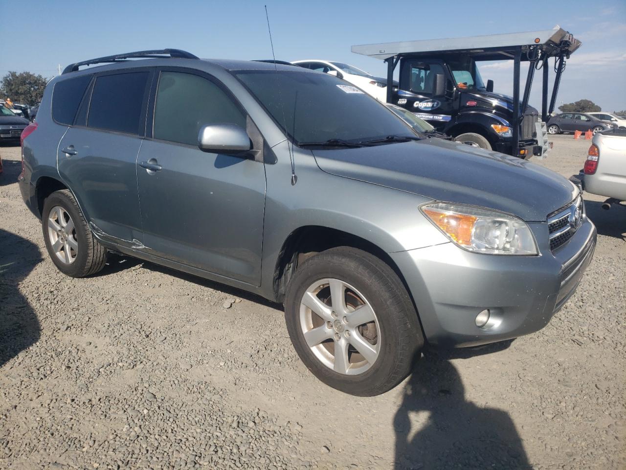 2008 Toyota RAV 4 VIN JTMZK31V086010646 Copart auction photo, burn damage thumbnail 4