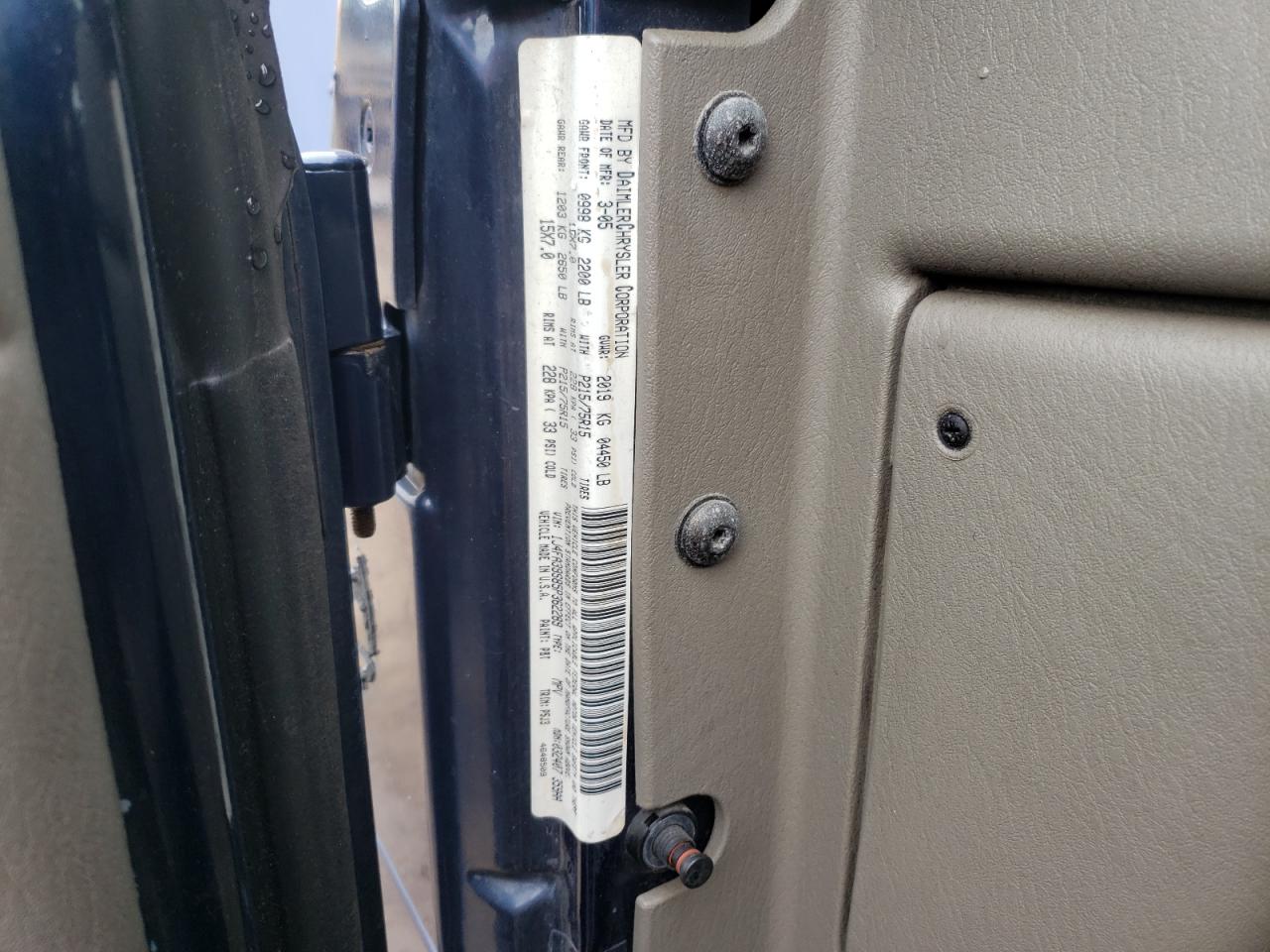 2005 Jeep Wrangler VIN 1J4FA39S85P362289 Copart auction photo, front end damage thumbnail 12
