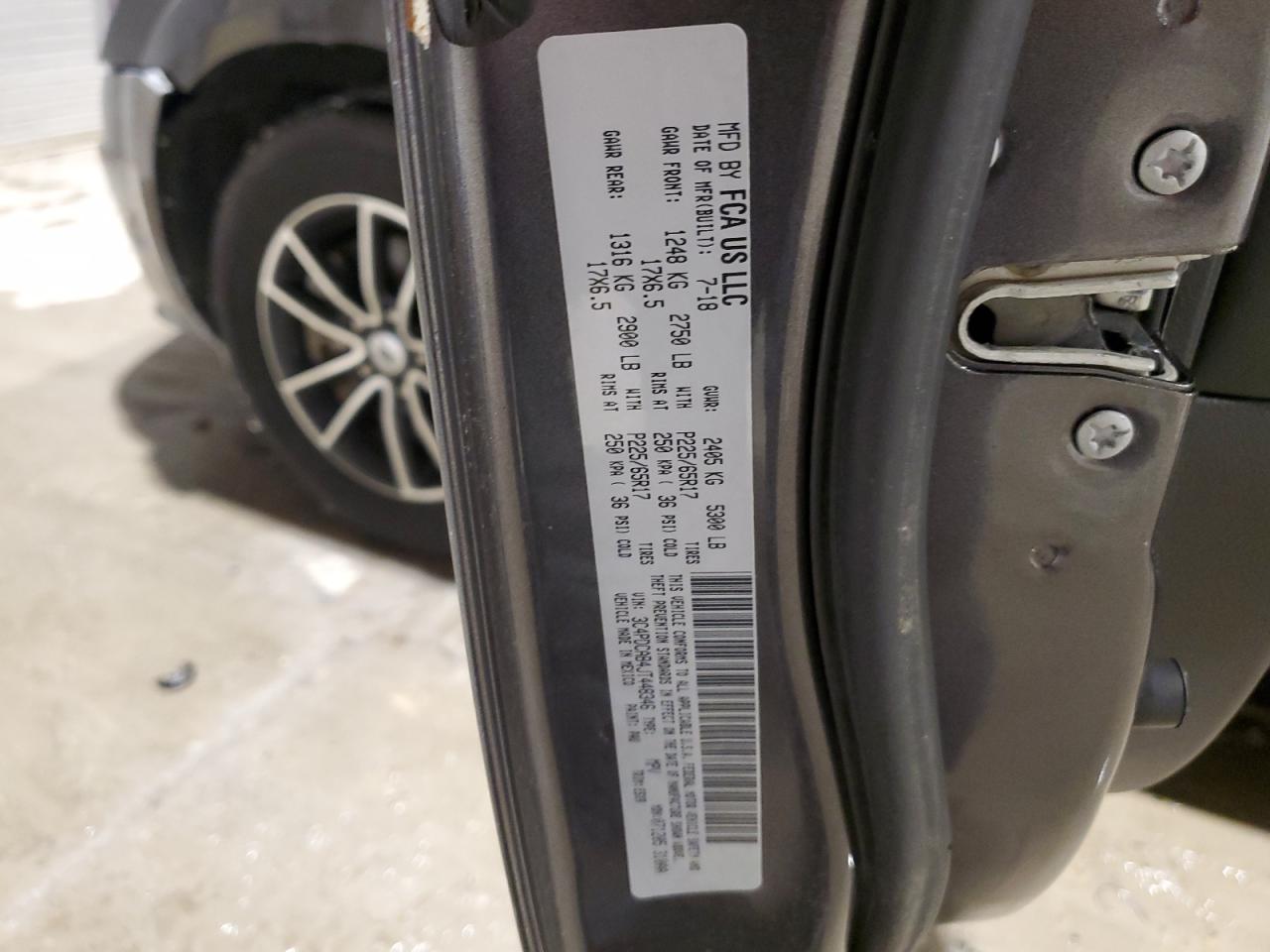 2018 Dodge Journey VIN 3C4PDCAB4JT448346 Copart auction photo, front end damage thumbnail 15