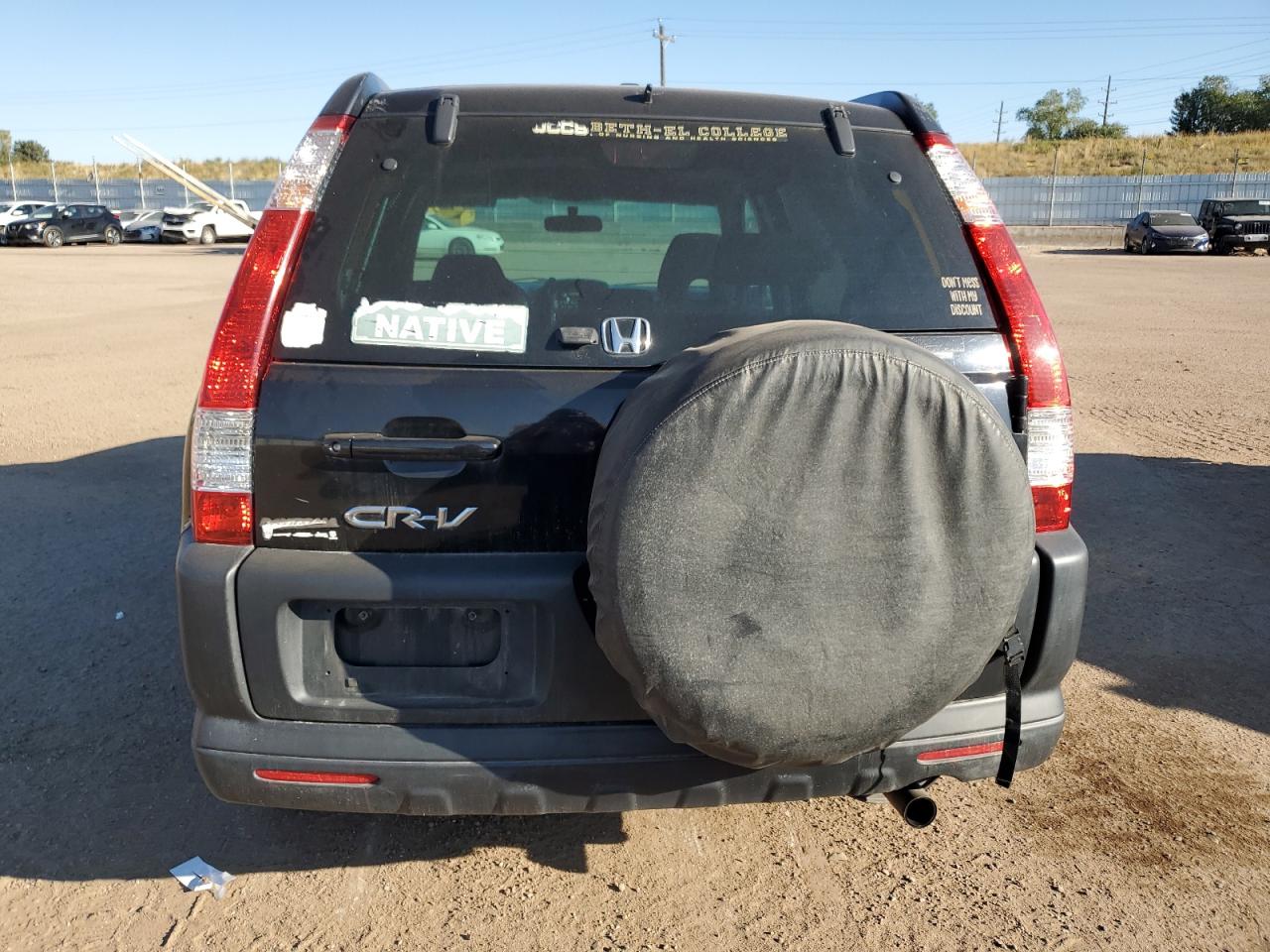2006 Honda CR-V VIN SHSRD78836U410518 Copart auction photo, rear end damage thumbnail 6