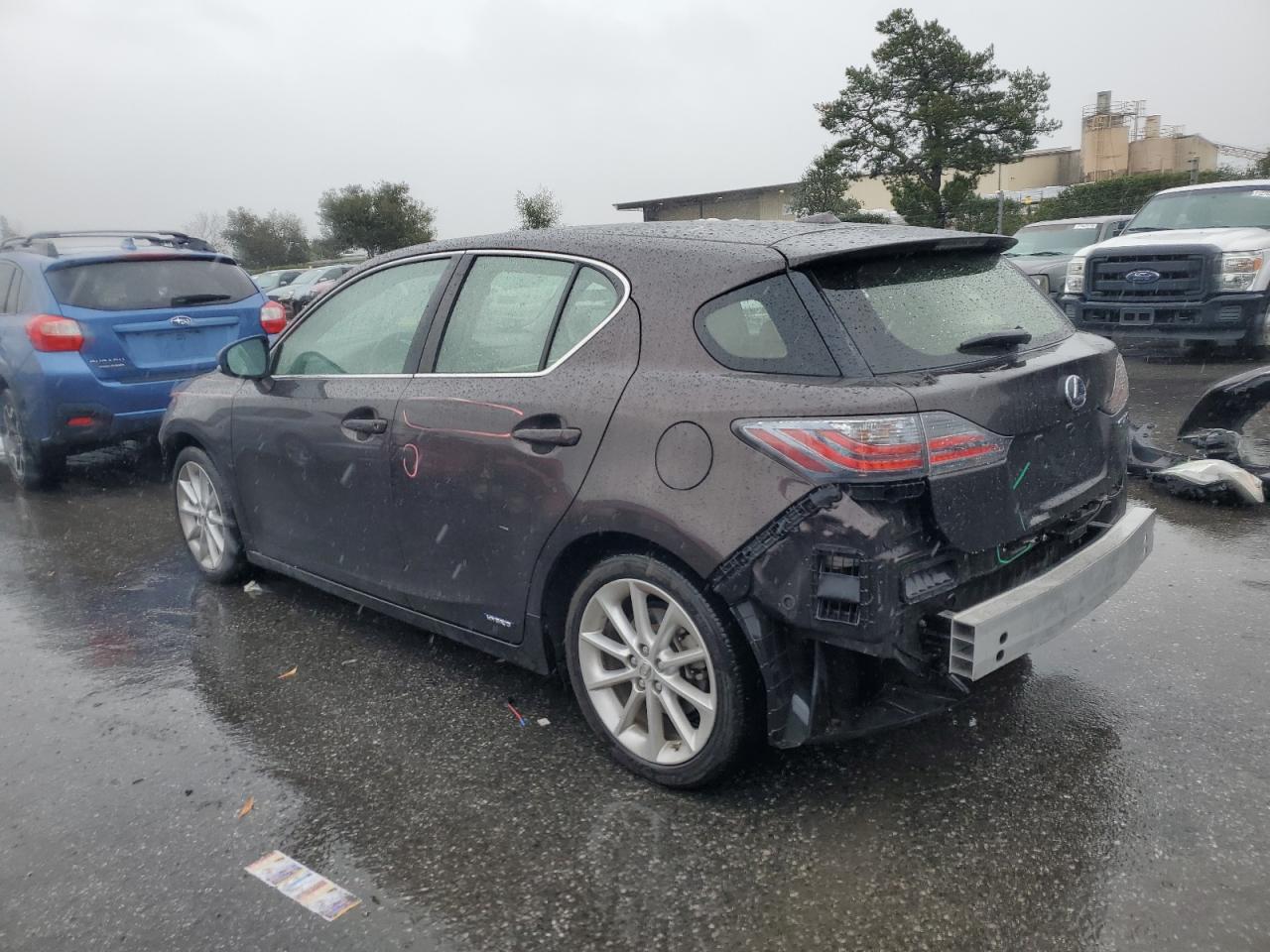 2012 Lexus CT VIN JTHKD5BH0C2113791 Copart auction photo, all over damage thumbnail 2