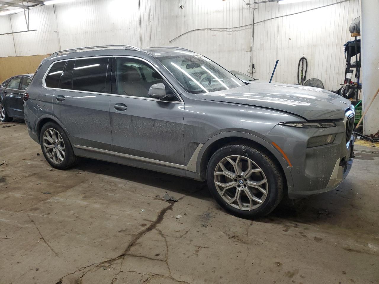 2023 BMW X7 VIN 5UX23EM0XP9S05269 Copart auction photo, front end / side damage thumbnail 4