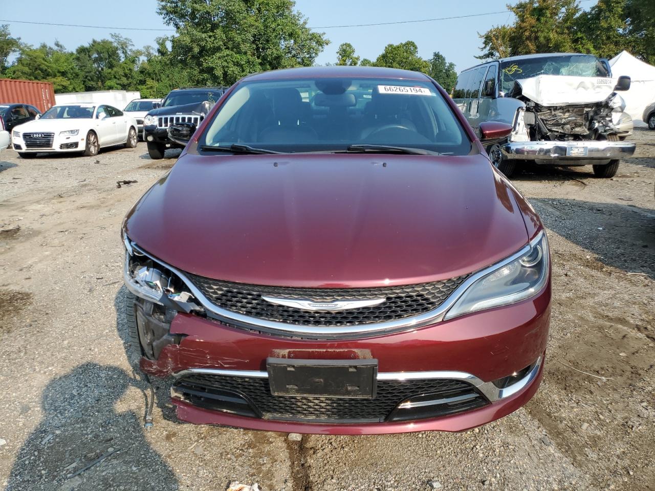 2016 Chrysler 200 VIN 1C3CCCEG2GN163245 Copart auction photo, front end / side damage thumbnail 5