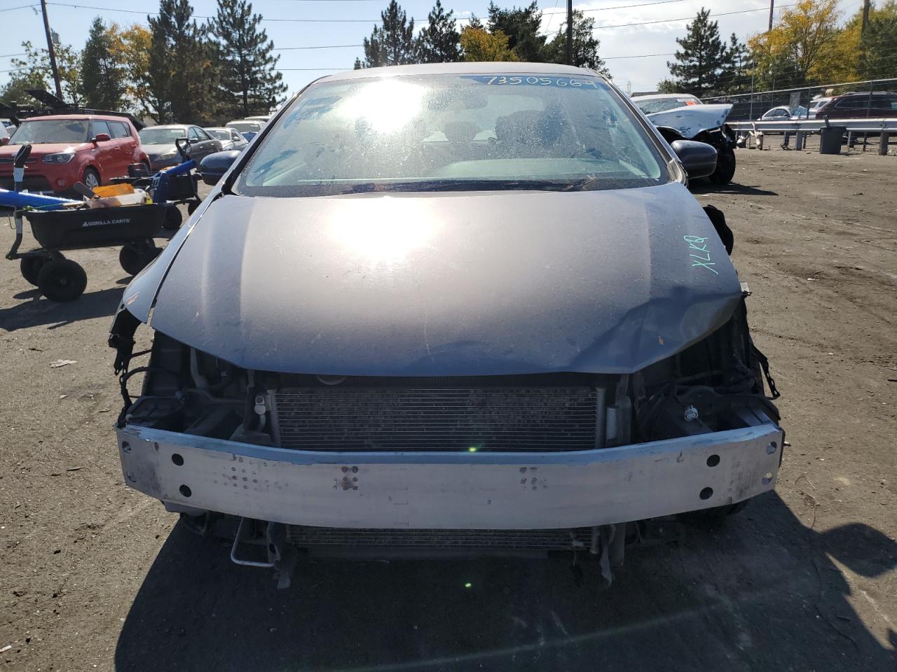 2014 Honda Civic VIN 2HGFB2F58EH508403 Copart auction photo, front end damage thumbnail 5
