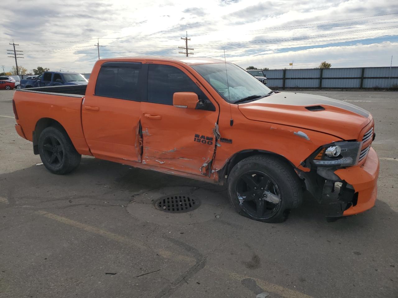 2017 RAM 1500 VIN 1C6RR7MT6HS596863 Copart auction photo, all over / mechanical damage thumbnail 4