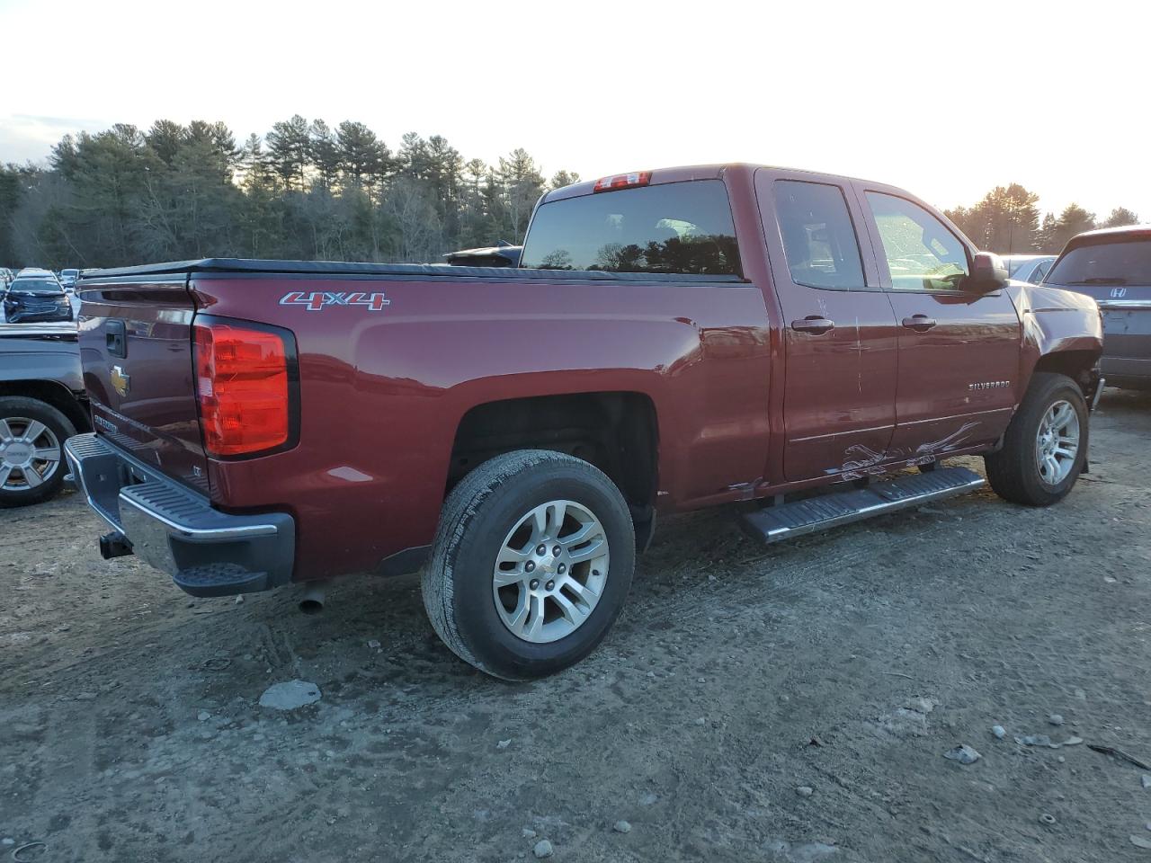2017 Chevrolet Silverado VIN 1GCVKREC9HZ322215 Copart auction photo, front end / side damage thumbnail 3